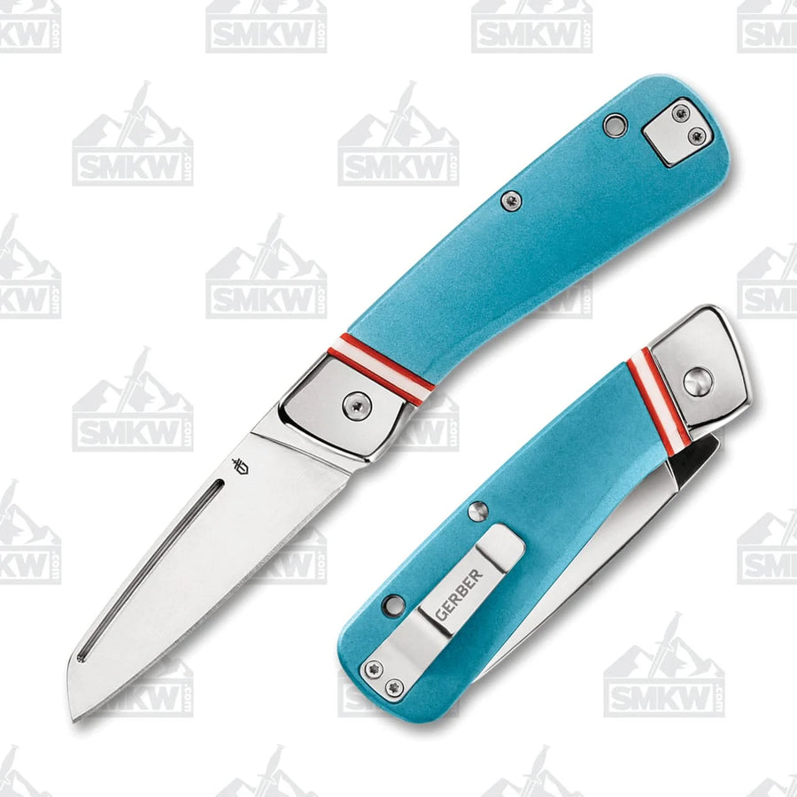 Gerber Straightlace Blue couteau de poche Slipjoint - Coutellerie Marcin