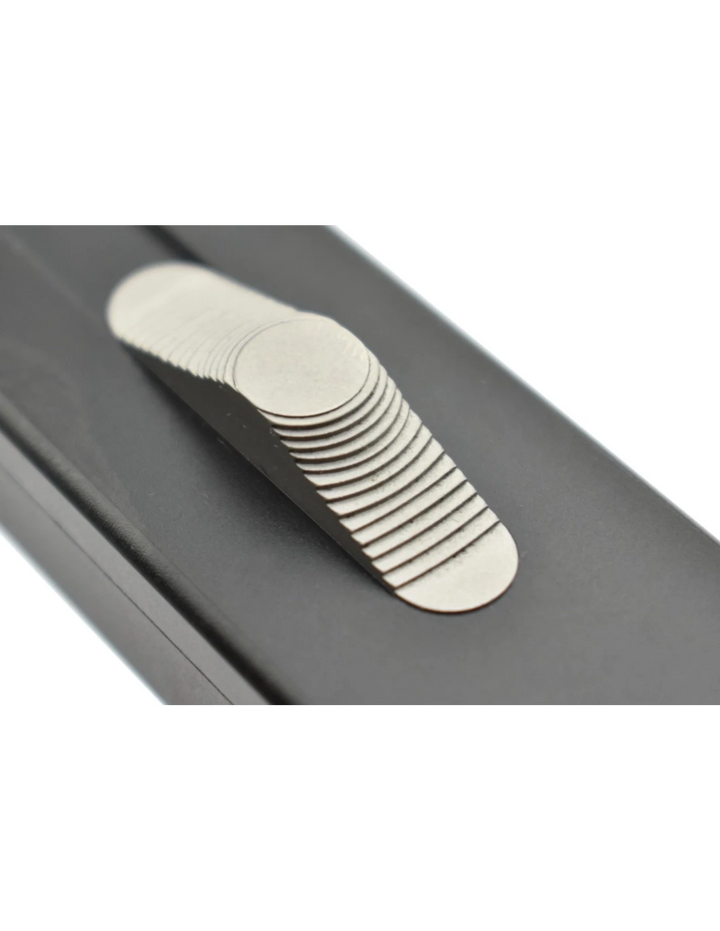 Golgoth G12DT Couteau lame double tranchant acier D2 manche aluminium - Coutellerie Marcin