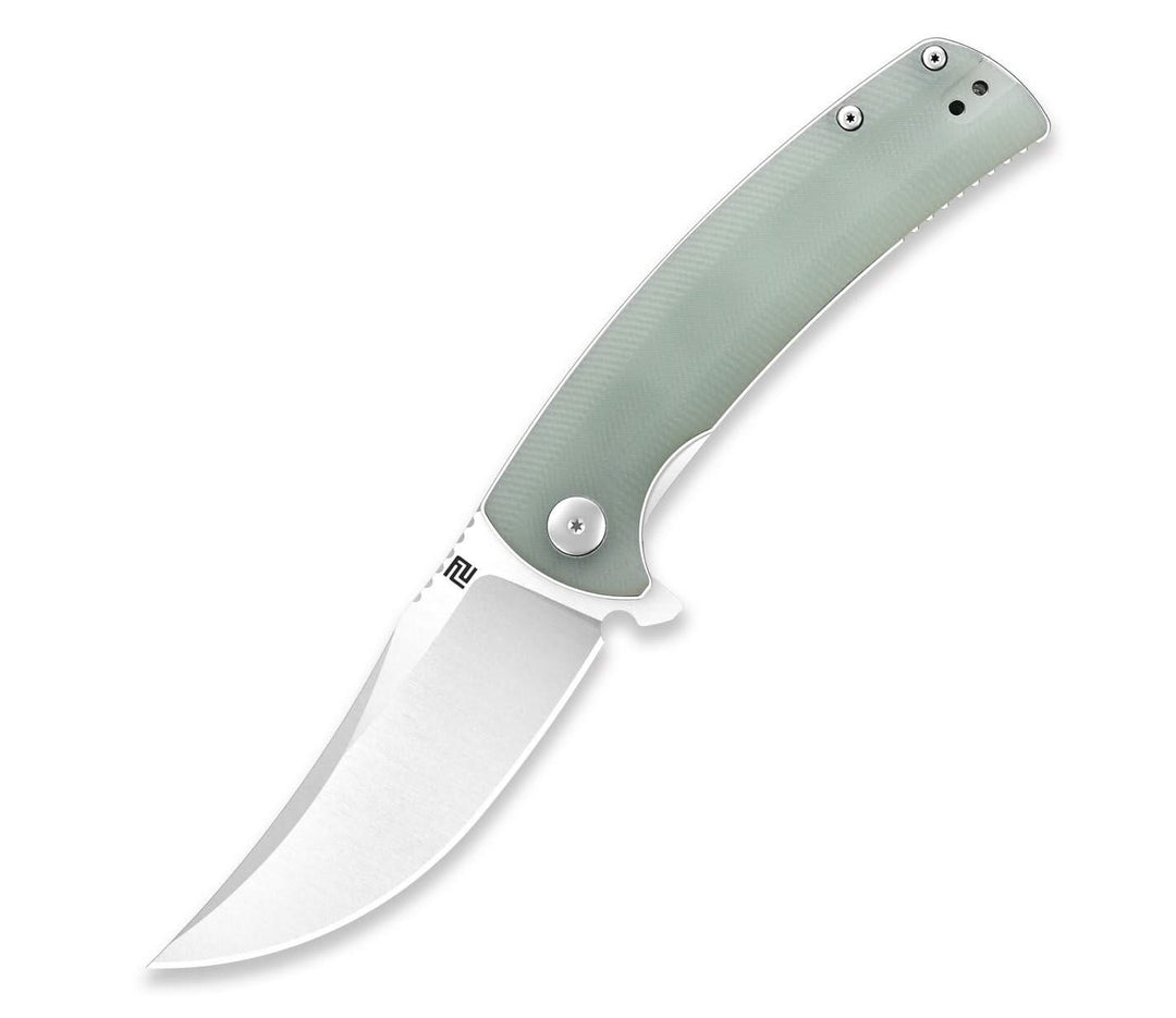 Artisan Arroyo AR-RPM9, Natural Green G10 - Coutellerie Marcin