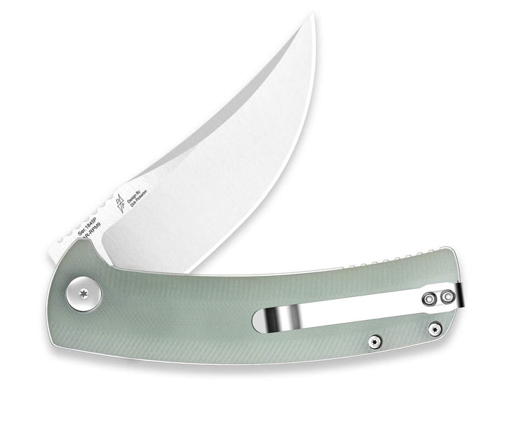 Artisan Arroyo AR-RPM9, Natural Green G10 - Coutellerie Marcin