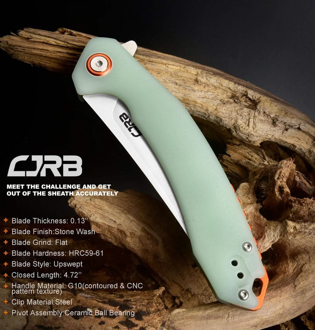 CJRB Gobi G10 Naturel Vert   CJRBJ1906-NTG - Coutellerie Marcin