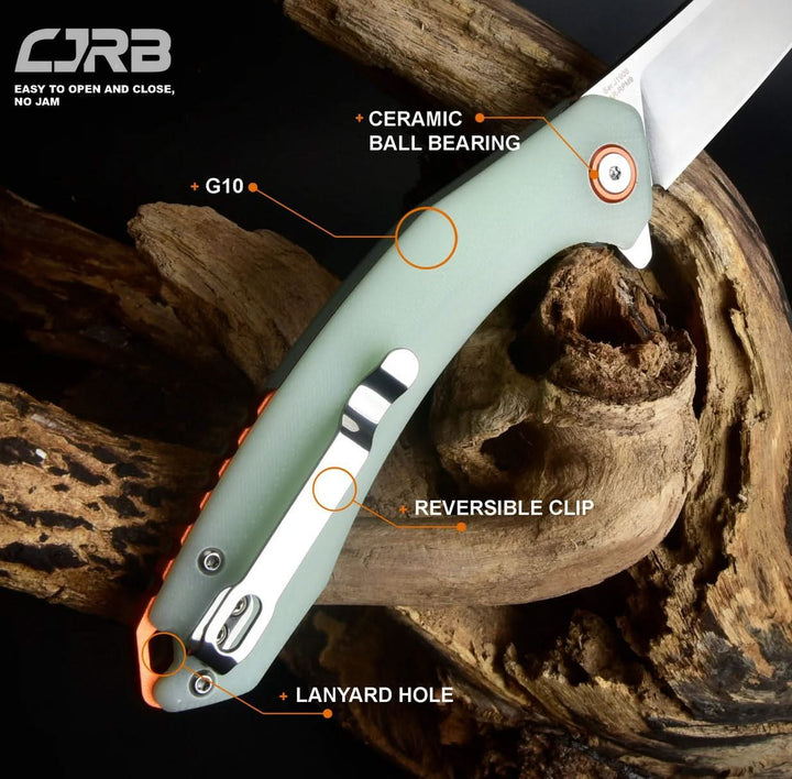 CJRB Gobi G10 Naturel Vert   CJRBJ1906-NTG - Coutellerie Marcin