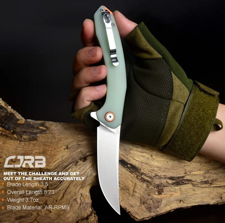 CJRB Gobi G10 Naturel Vert   CJRBJ1906-NTG - Coutellerie Marcin