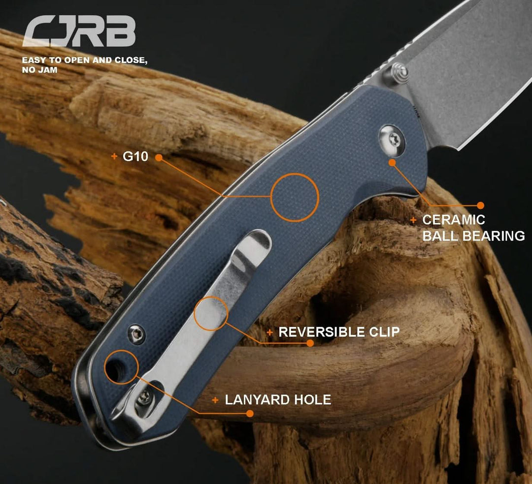 CJRB 1925-GY Pyrite Gris G10 - Coutellerie Marcin