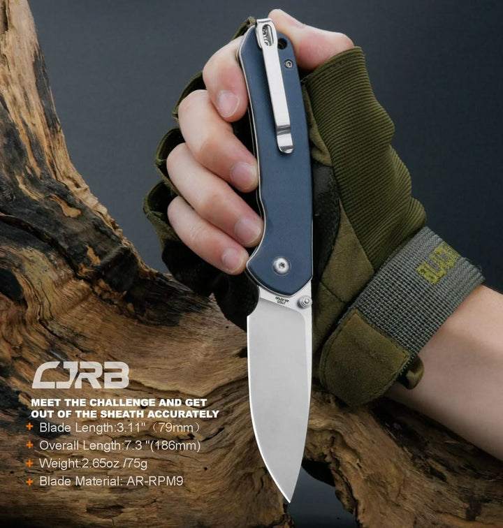 CJRB 1925-GY Pyrite Gris G10 - Coutellerie Marcin