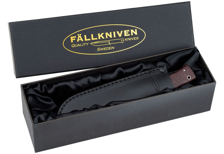 Fallkniven HK6L Hunter Maroon Micarta - Coutellerie Marcin
