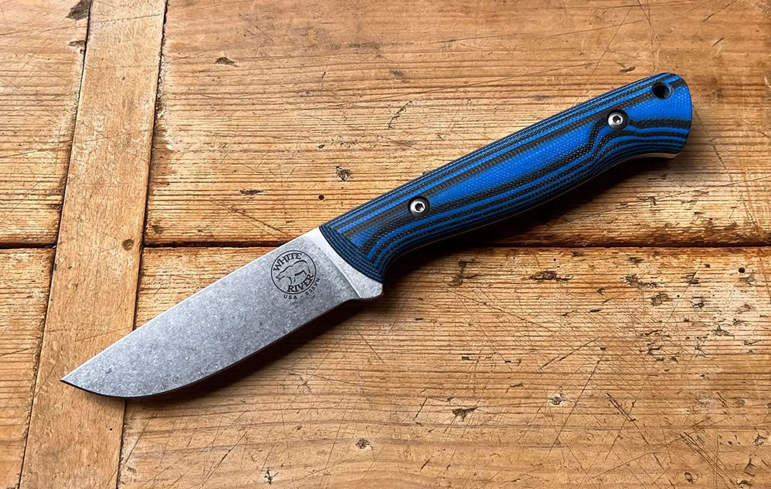 White River Jason Fry Utility Hunter Blue/ Black - Coutellerie Marcin