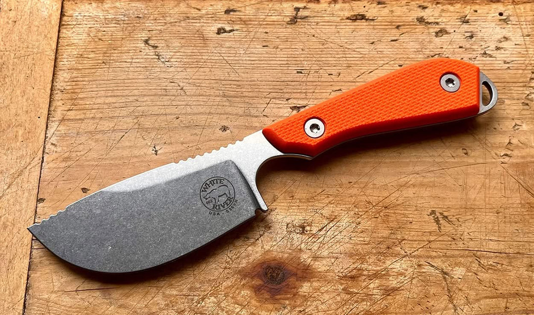 White River M1 Skinner Orange - Coutellerie Marcin