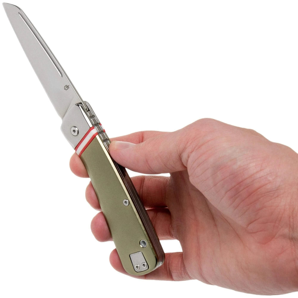 Gerber Straightlace Vert couteau de poche Slipjoint - Coutellerie Marcin