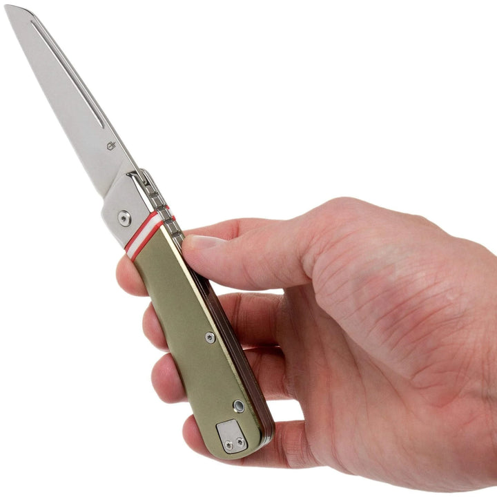 Gerber Straightlace Vert couteau de poche Slipjoint - Coutellerie Marcin