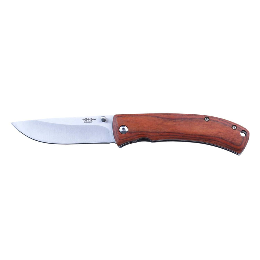 JKR0714 Couteau pliant de poche avec manche de bois - Coutellerie Marcin