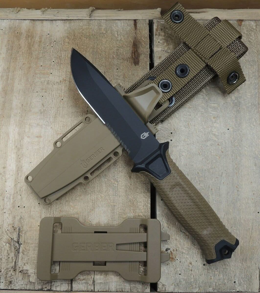 Gerber Strongarm Fixed Blade Coyote Brown - Coutellerie Marcin