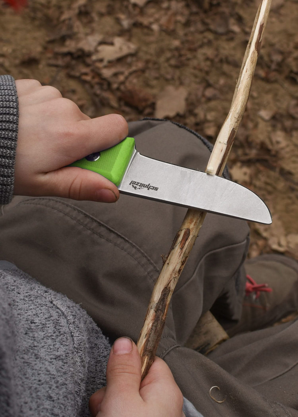 Schnitzel Unu , Couteau à lame fixe - Coutellerie Marcin