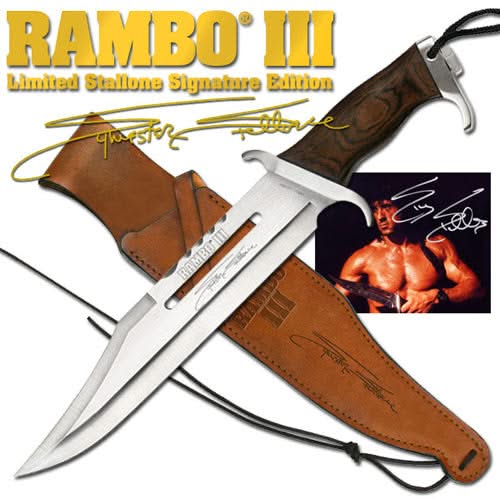 Rambo III Stallone Signature - Coutellerie Marcin