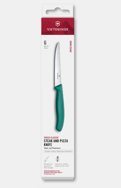 Victorinox Couteau à steack et pizza dentelés 6pcs Ref : 6.7234.6C1