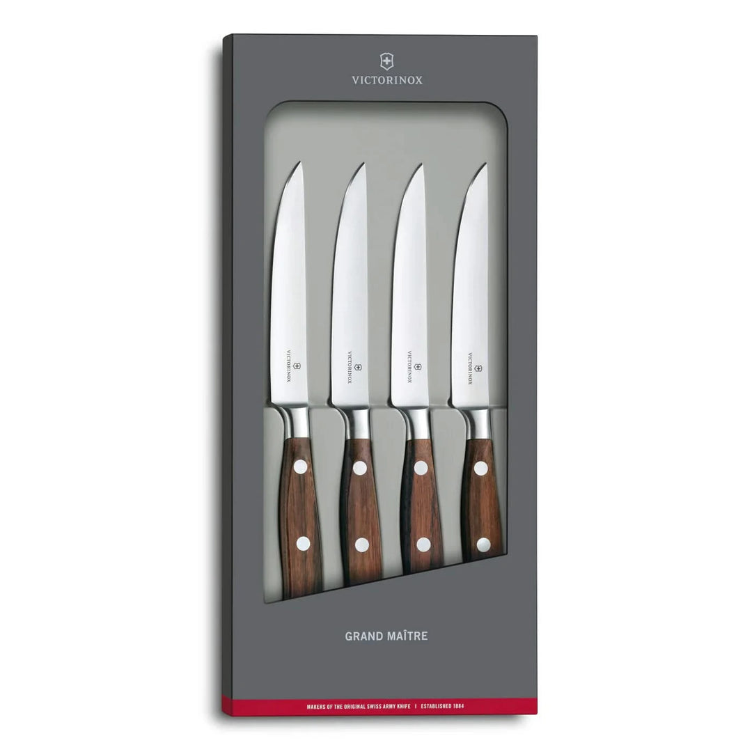 Victorinox 7.7240.4 Grand Maître Set couteaux à steak 12cm 4 pieces - Coutellerie Marcin