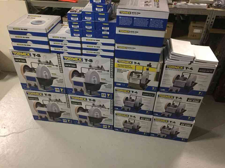 Tormek T-4 ( T4 ) Afilador de agua 220V con cuaderno, manual en francés