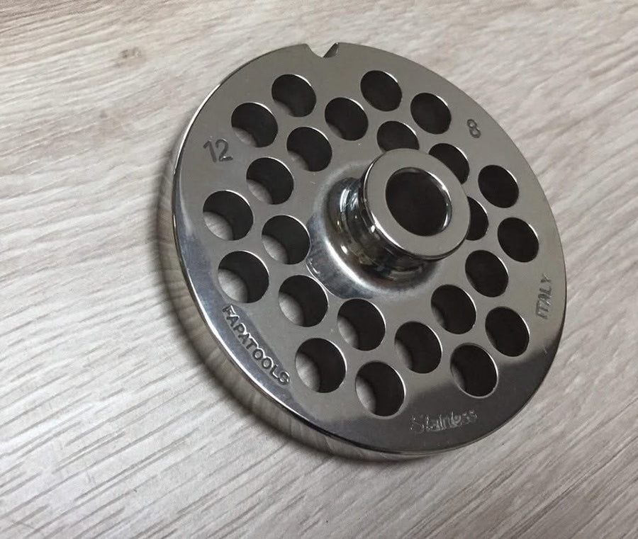 Plaque de qualité pour hachoir à viande en inox Fapatool 12 Trou de 8 pour Saucisson -