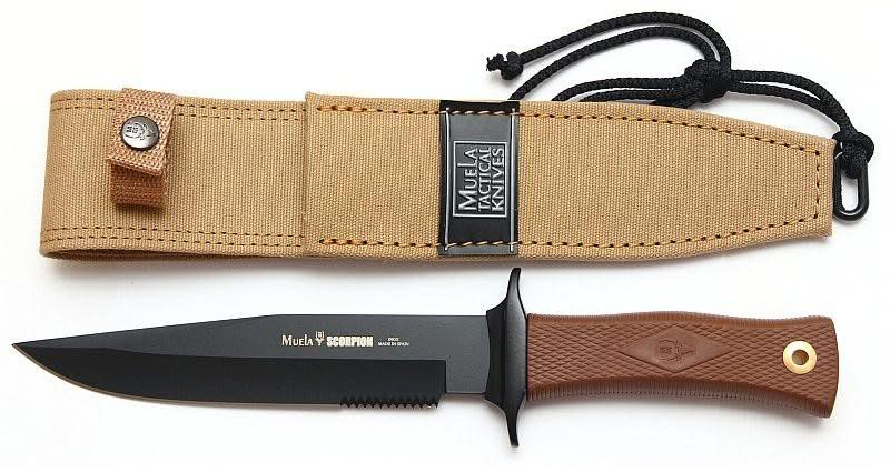 Muela 18NM Scorpion Tactical Lame de 18 cm avec étui cordura -
