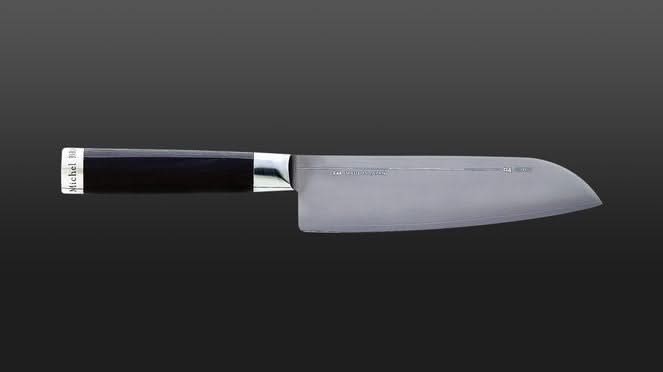 Couteau Santoku Kai BK-0004 ( BK0004 ) Michel Bras lame de 16 cm -
