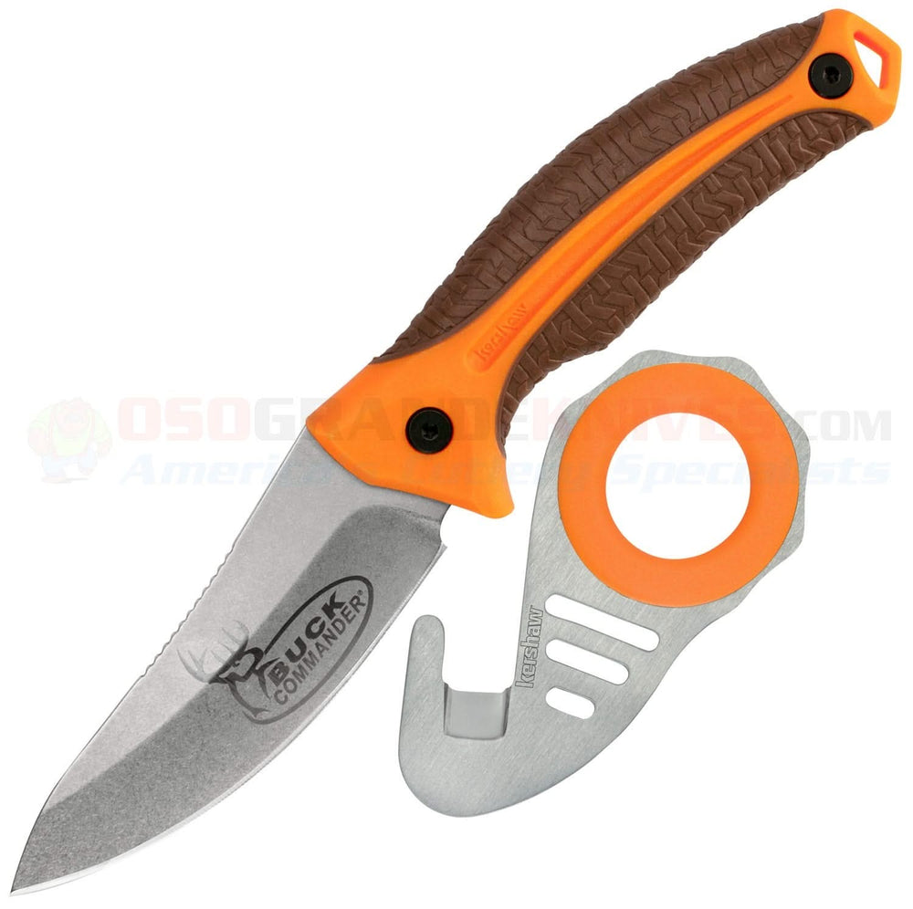 Kershaw 1895ORBRNBCX Pack Buck Commander Lame fixe -