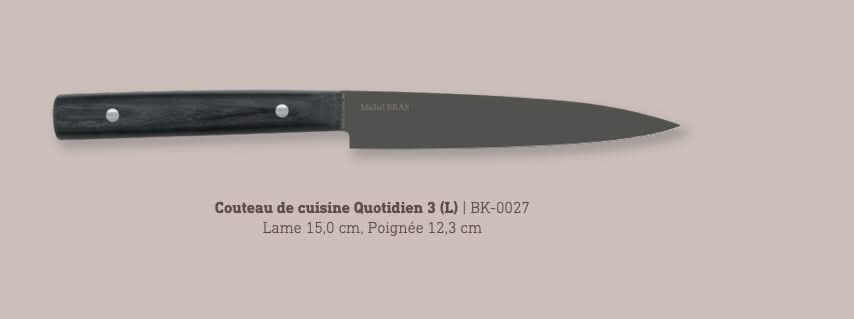 Couteau Quotidien N°3 Michel Bras Kai BK-0027 ( BK0027 ) Lame de 15 cm -