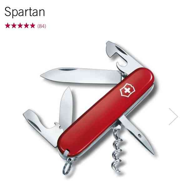 Victorinox 13603 Spartan Rouge 12 fonctions -
