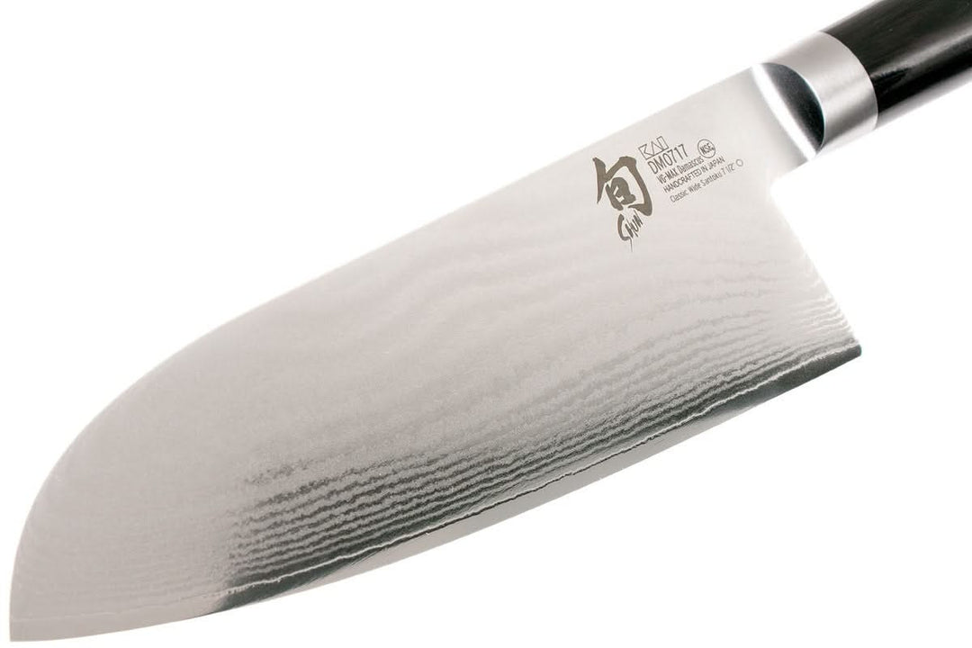 Couteau Japonais Grand Santoku Kai DM-0717 ( DM0717 ) Shun Classic lame de 19 cm Damas -