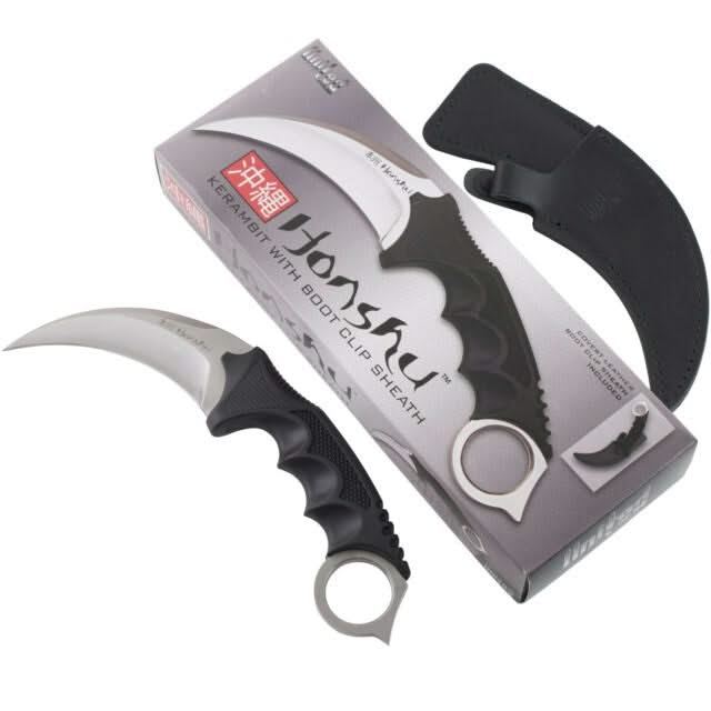 United Cutlery UC2786 Honshu Karambit Silver Boot avec étui -