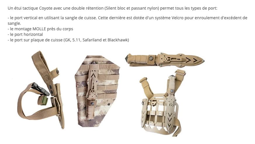 Couteau fixe Wildsteer SAS3115 -