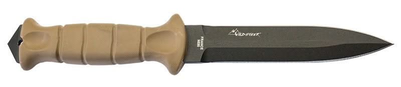 WILDSTEER - WISAS3115 - Dague SAS - Lame 137mm - Manche Tactiprène - Etui POM/Nylon -