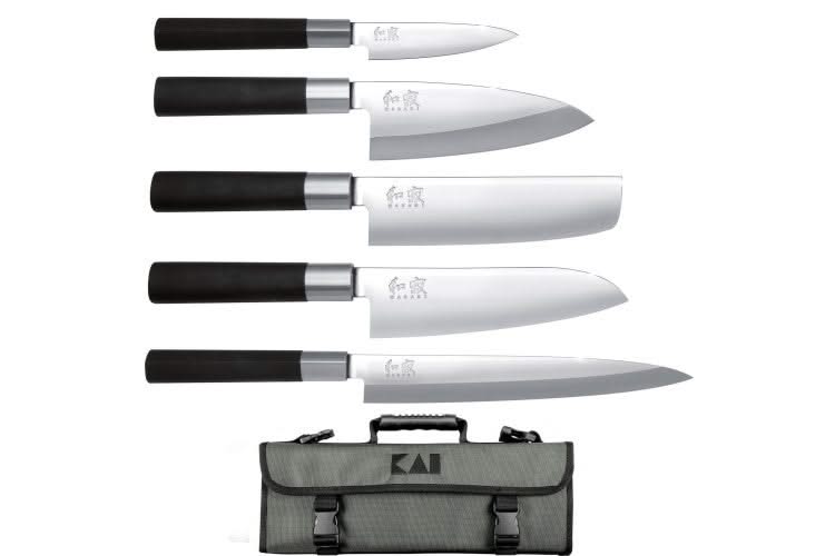 Set Couteaux Japonais Kai DM-0781JP67 ( DM0781JP61 ) Malette 5 couteaux -