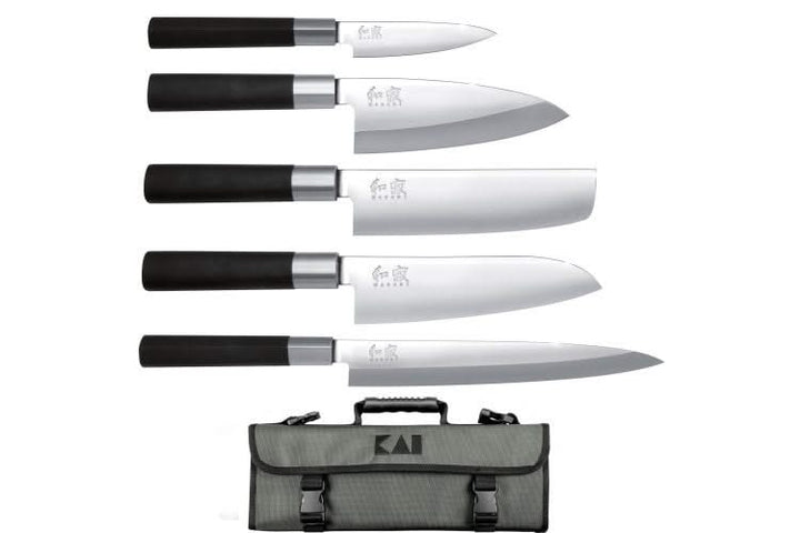 Set Couteaux Japonais Kai DM-0781JP67 ( DM0781JP61 ) Malette 5 couteaux -