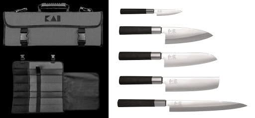 Set Couteaux Japonais Kai DM-0781JP67 ( DM0781JP61 ) Malette 5 couteaux -