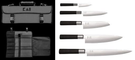 Set Couteaux Japonais Kai DM-0781EU67 ( DM0781EU61 ) Malette 5 couteaux -