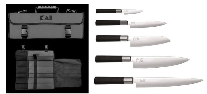 Set Couteaux Japonais Kai DM-0781EU67 ( DM0781EU61 ) Malette 5 couteaux -