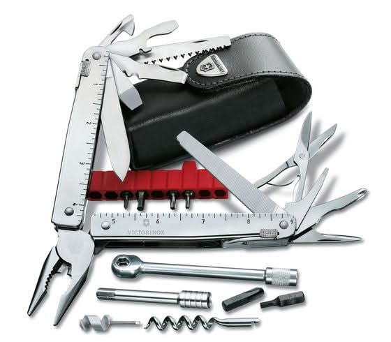 Victorinox 3.0339.L SWISSTOOL X Plus Ratchet avec étui cuir -