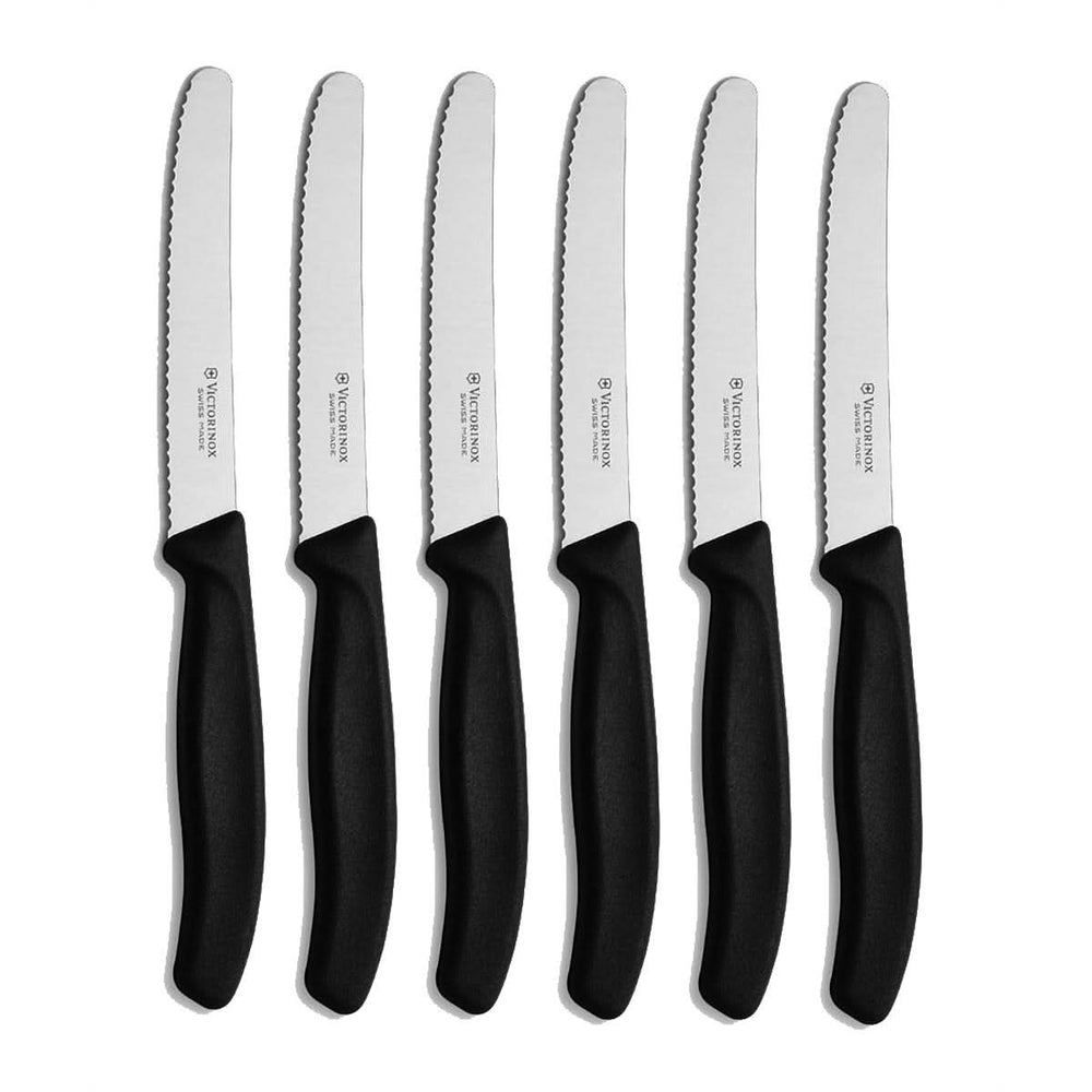 Victorinox 678336 Boite de 6 couteau à tomates noir -
