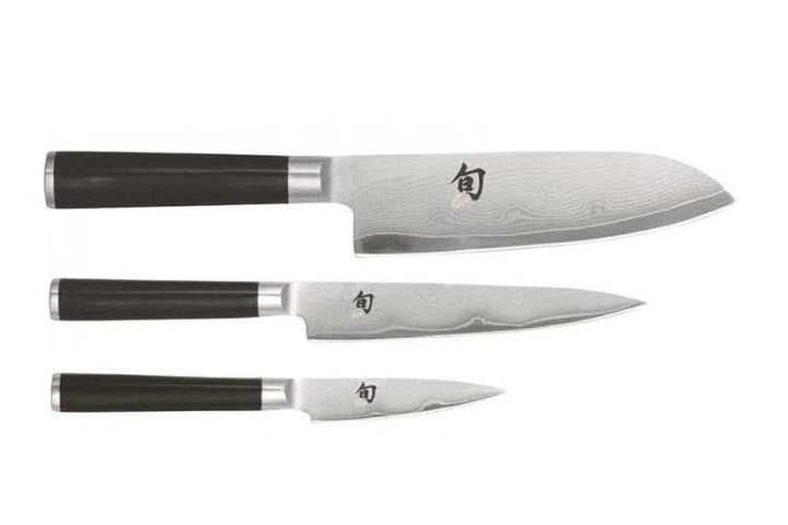Set de Couteaux Japonais Kai DMS-310 ( DMS310 ) Shun Classic DM-0700 + DM-0701 + DM-0702 Damas -