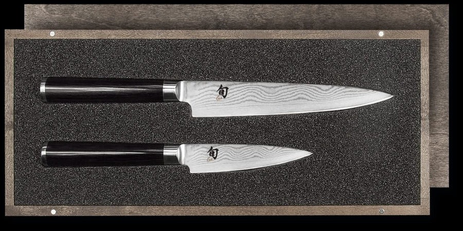 Set de Couteaux Japonais Kai DMS-210 ( DMS210 ) Shun Classic DM-0700 + DM-0701 Damas -