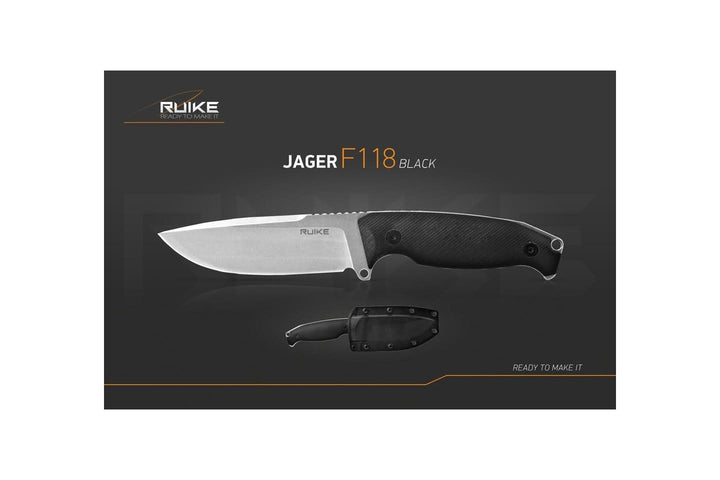 Couteau fixe Ruike F118B Jager Noir - 223mm -