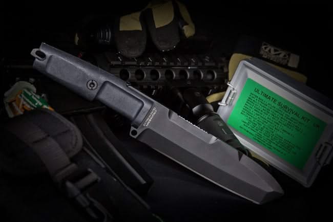 Extrema Ratio 0410000127BLK Ontos Black + Survival Kit -