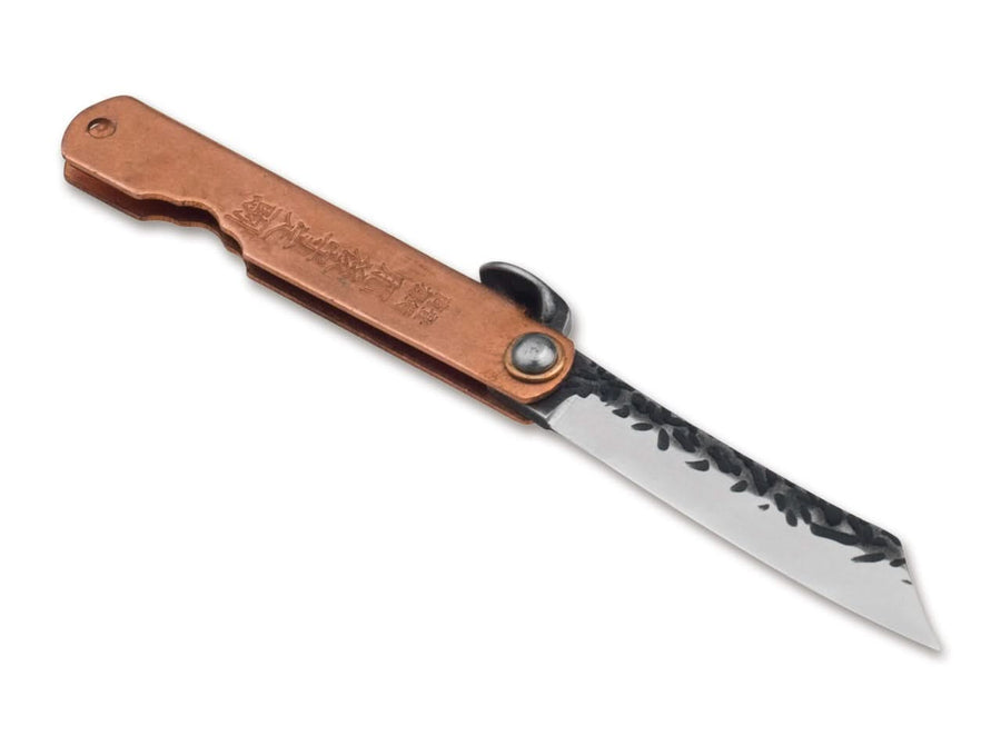 Higonokami Bonsai Irogane Manche en Cuivre Lame de 4 cm -