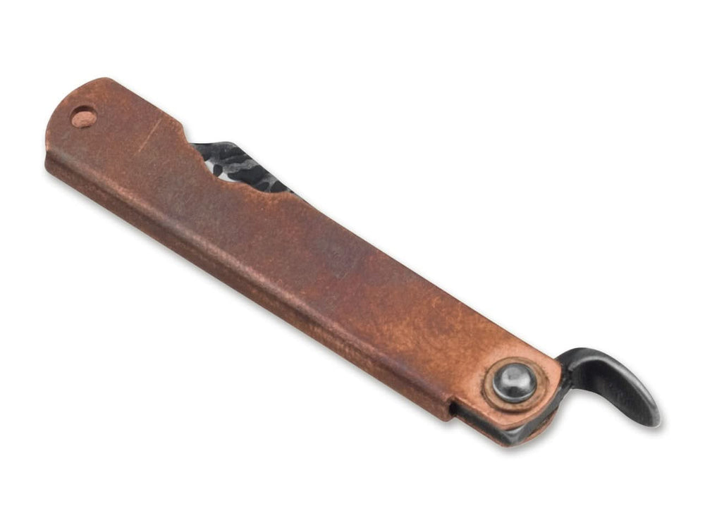 Higonokami Bonsai Irogane Manche en Cuivre Lame de 4 cm -