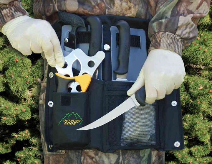Outdoor Edge BL1 Set de boucher 8 pcs avec sac roll -