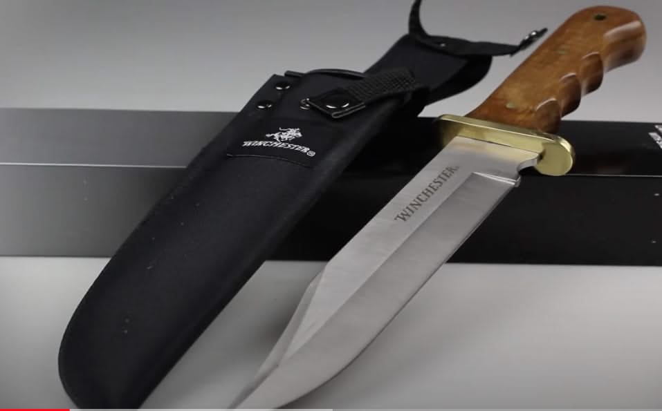 Couteau de chasse Winchester 003435 Double Barrel Lame Bowie -