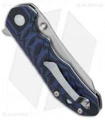 Kizer V4423A2 Sovereign Vanguard Series 3.625 po. VG-10 Noir / Bleu G-10 Flipper -
