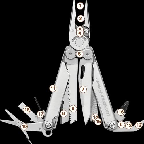 Leatherman 832524 Wave + ( plus ) Inox -