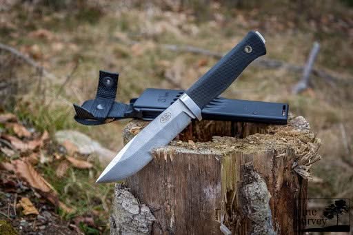 Couteau fixe Fällkniven FKS1PRO ( S1PRO ) Professional Survival Knife, Zytel Sheath -
