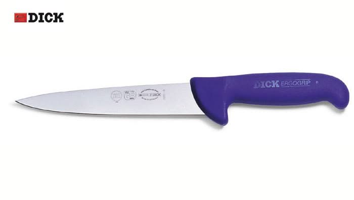Couteau à viande de boucher rigide à saigner 13 cm Dick ErgoGrip 8.2007.13 ( 8200713 ) Qualité Allemande -
